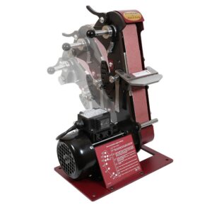 Robert Sorby ProEdge sharpening system bench-mounted belt sharpener with adjustable tool rest and abrasive belt for sharpening chisels and woodturning tools